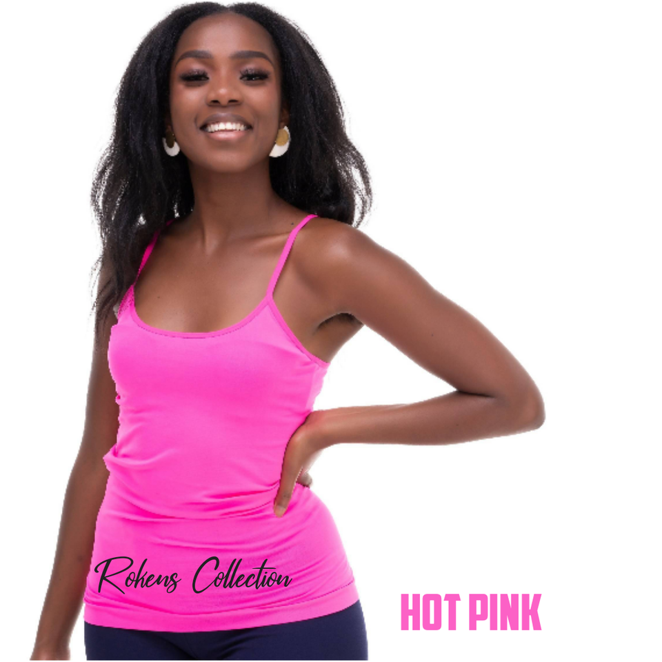 Spaghetti Strap Top - Hot Pink