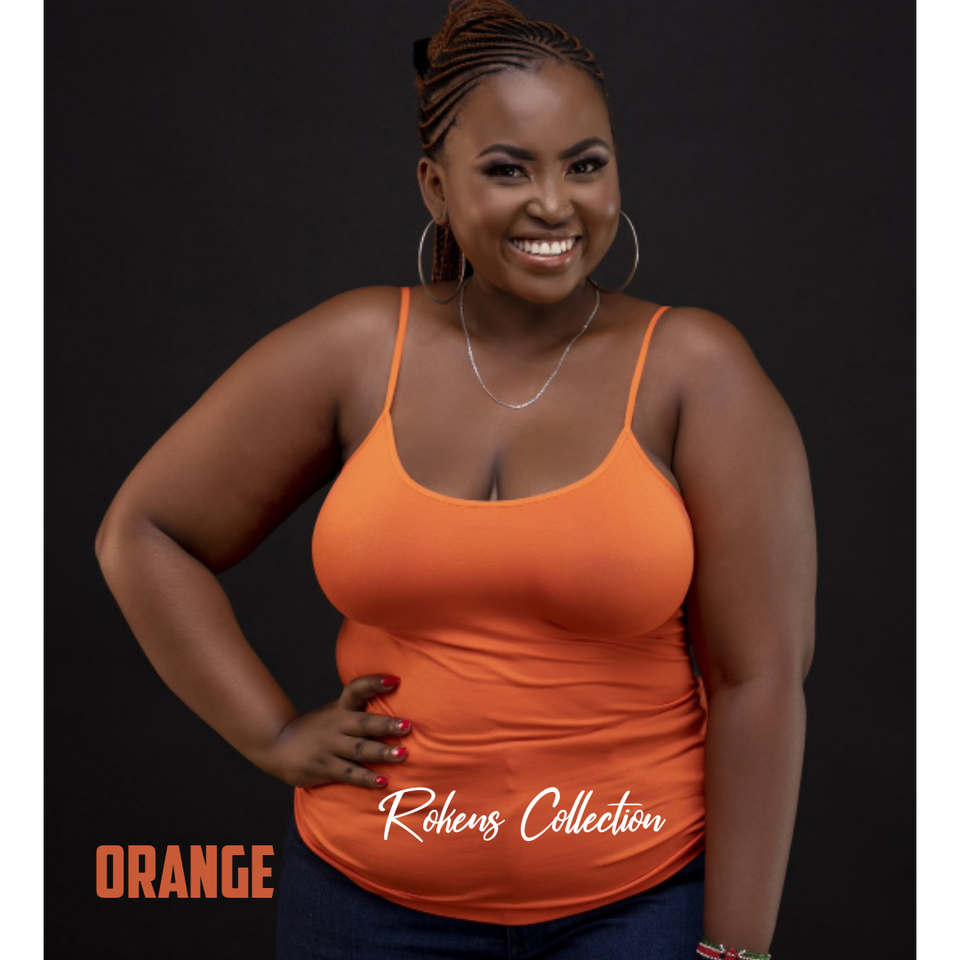 Spaghetti Strap Top -Orange