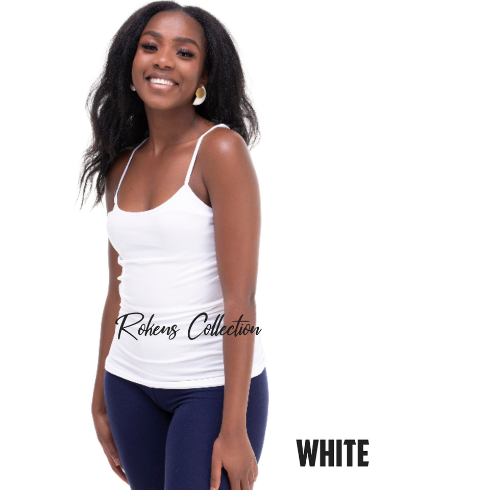 Spaghetti Strap Top- White